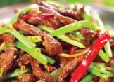 Shred Buff Celery — Chinese dish at Pokhara Chinese Restaurant